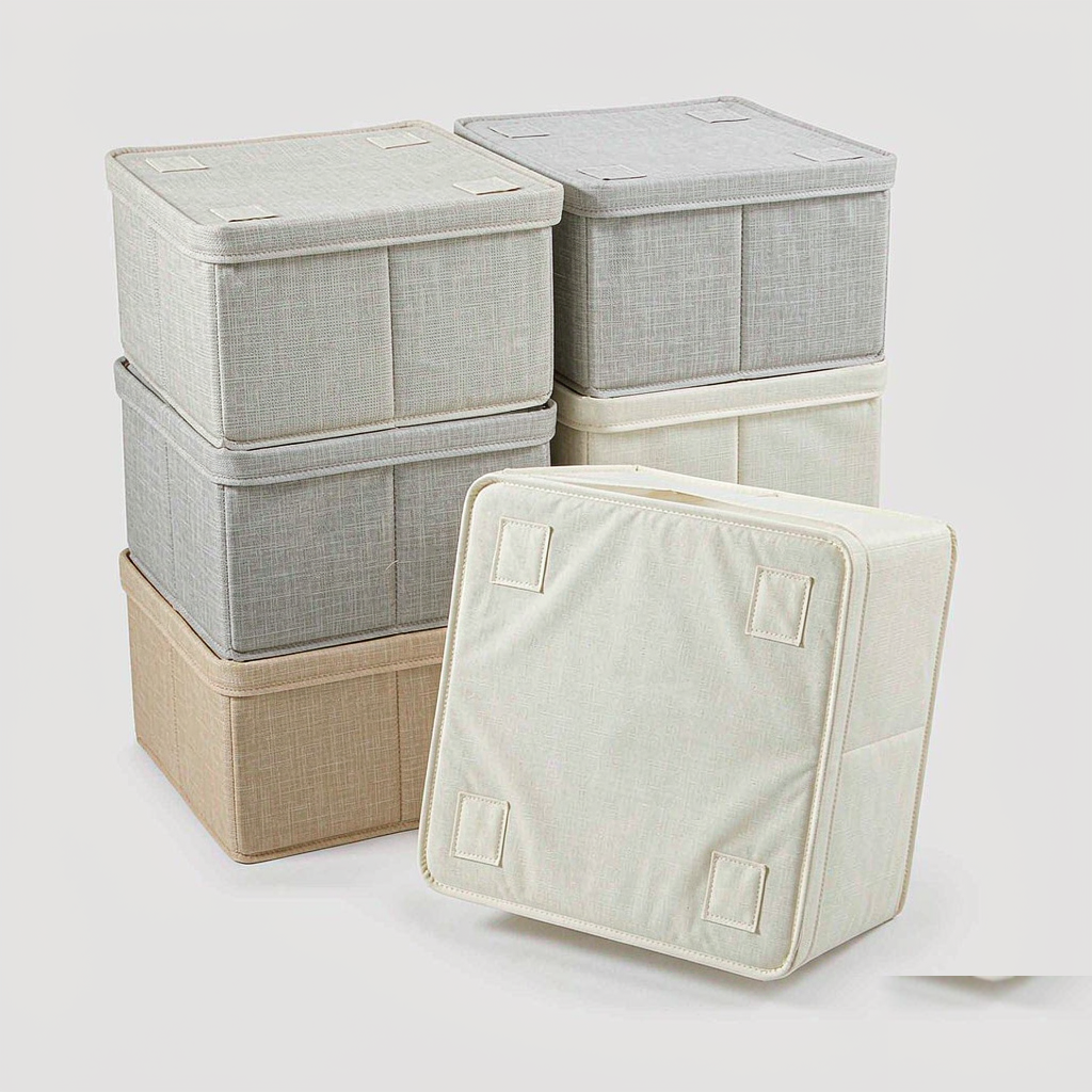 Collapsible fabric storage cubes